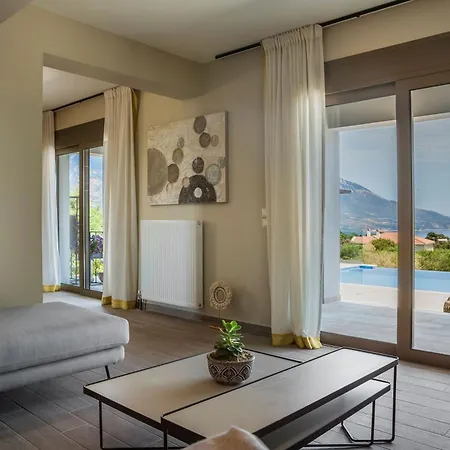 Modern Kefalonia 3 Bedrooms Anthelia Private Pool Stunning Sea Views Klismata