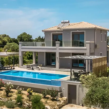 Modern Kefalonia 3 Bedrooms Anthelia Private Pool Stunning Sea Views Klismata *