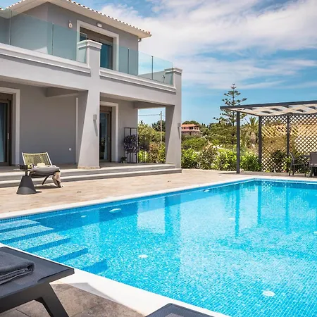Modern Kefalonia 3 Bedrooms Anthelia Private Pool Stunning Sea Views Klismata