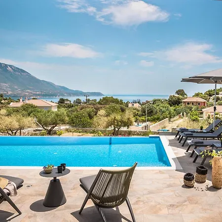 Villa Modern Kefalonia 3 Bedrooms Anthelia Private Pool Stunning Sea Views Klismata Spartià