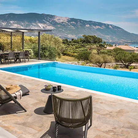 Villa Modern Kefalonia 3 Bedrooms Anthelia Private Pool Stunning Sea Views Klismata Spartia (Kefalonia)