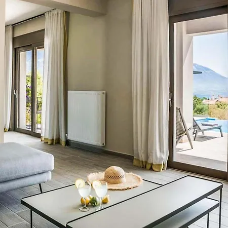 Modern Kefalonia 3 Bedrooms Anthelia Private Pool Stunning Sea Views Klismata Villa