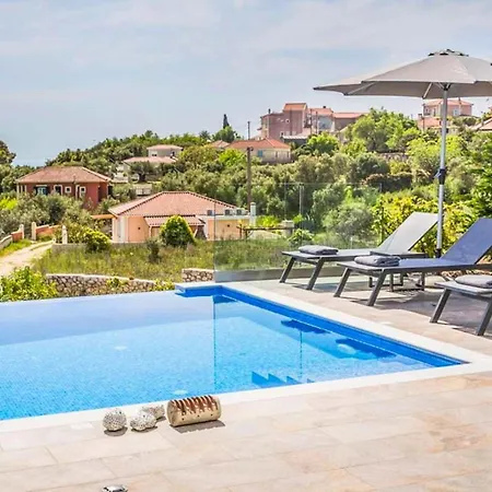 Modern Kefalonia 3 Bedrooms Anthelia Private Pool Stunning Sea Views Klismata Villa *