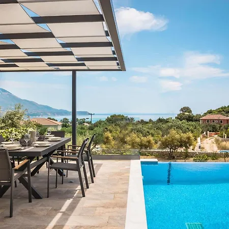 Modern Kefalonia 3 Bedrooms Anthelia Private Pool Stunning Sea Views Klismata Spartia (Kefalonia)